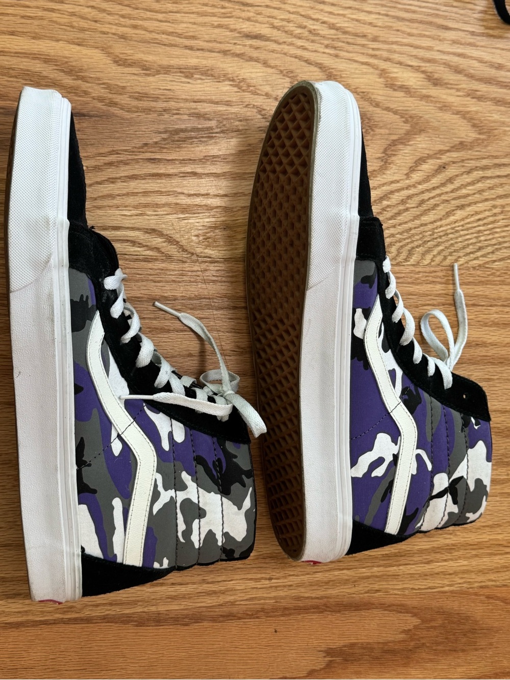 Vans SK8-Hi Reissue Pop Camo Purple Heliotrope Men's Size 13